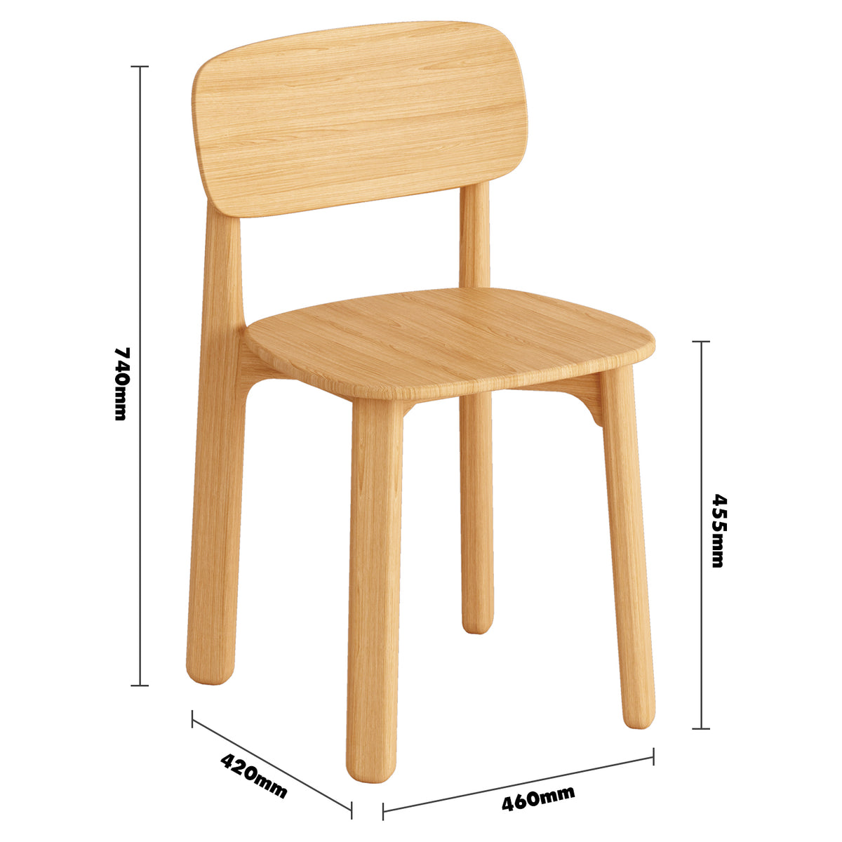 Scandinavian beech wood dining chair poppy size charts.