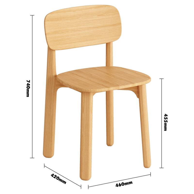 Scandinavian beech wood dining chair poppy size charts.