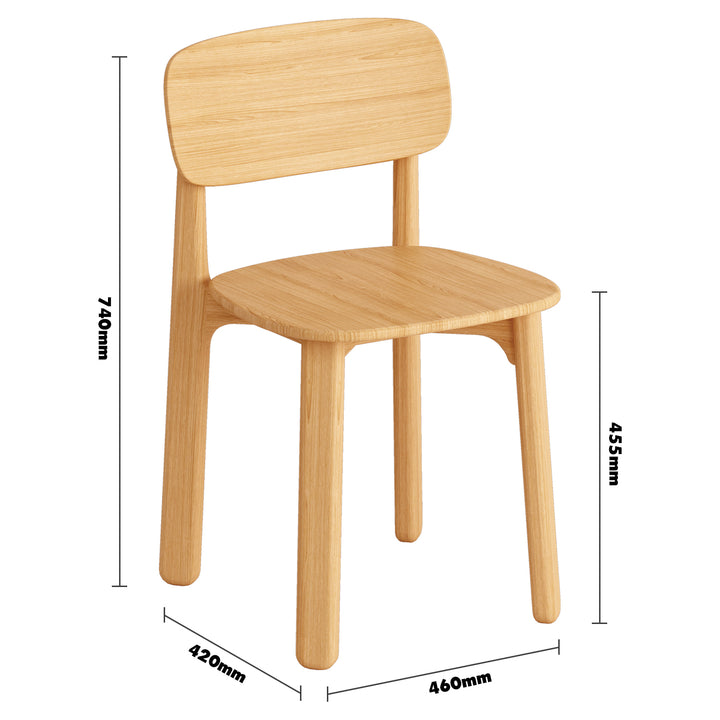 Scandinavian Beech Wood Dining Chair POPPY