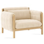 Scandinavian Beech Wood Fabric 1 Seater Sofa HILDA