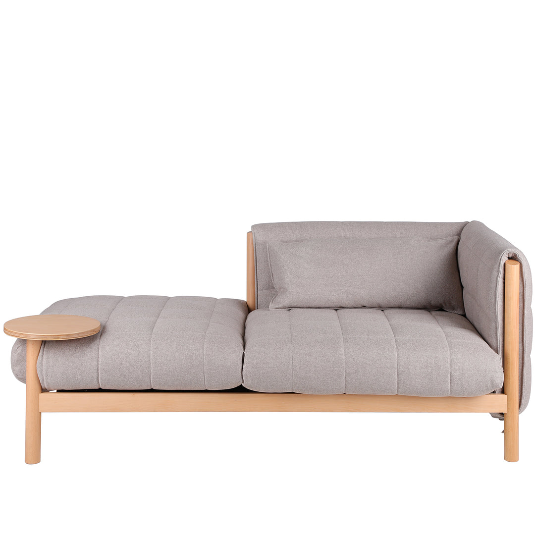 Scandinavian beech wood fabric 2 seater sofa hilda st detail 1.