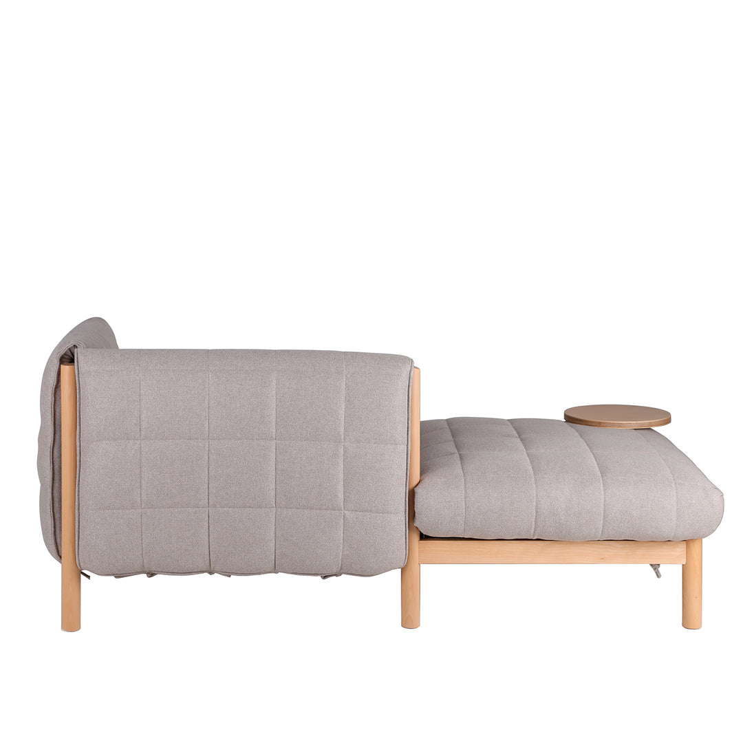 Scandinavian beech wood fabric 2 seater sofa hilda st detail 3.