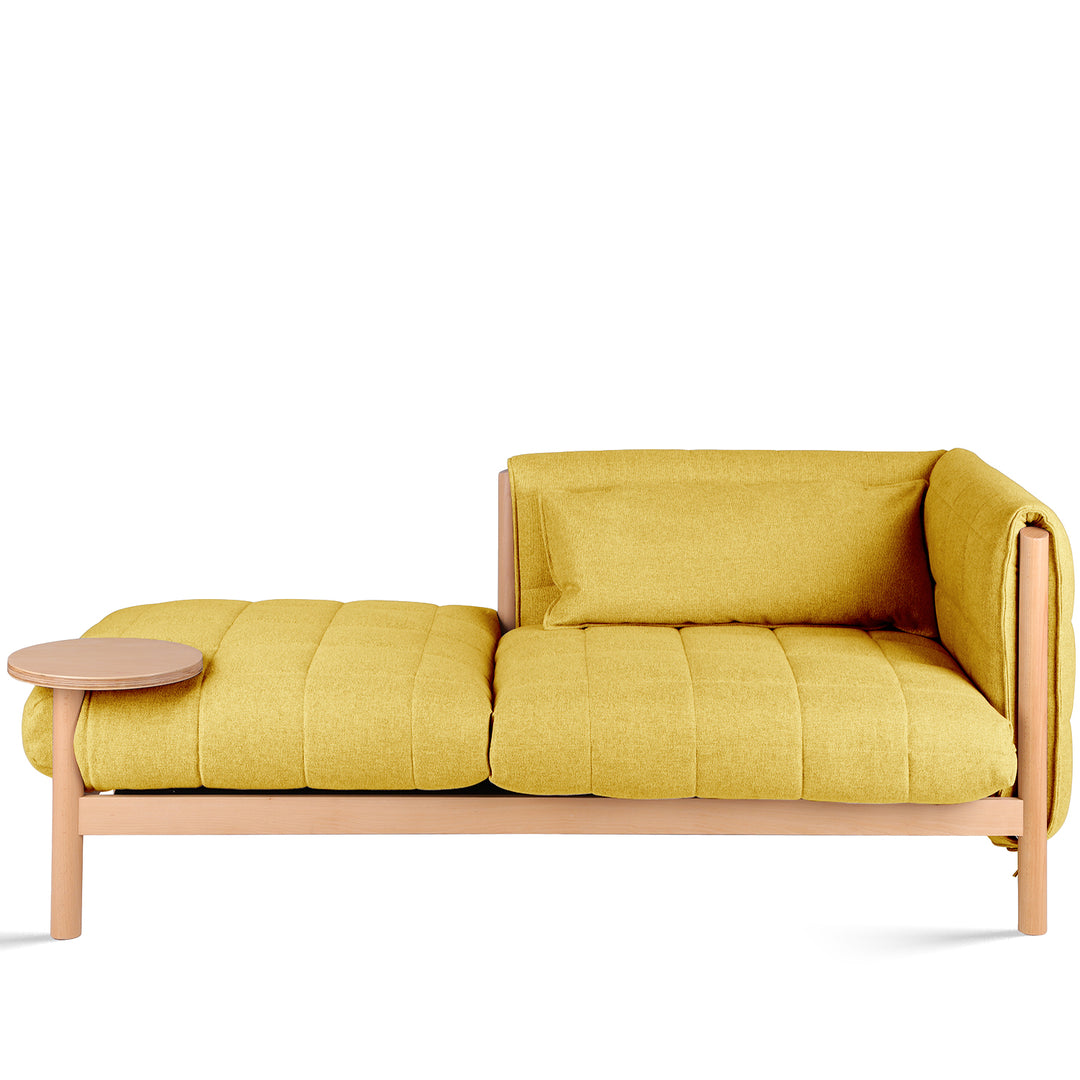 Scandinavian Beech Wood Fabric 2 Seater Sofa HILDA ST