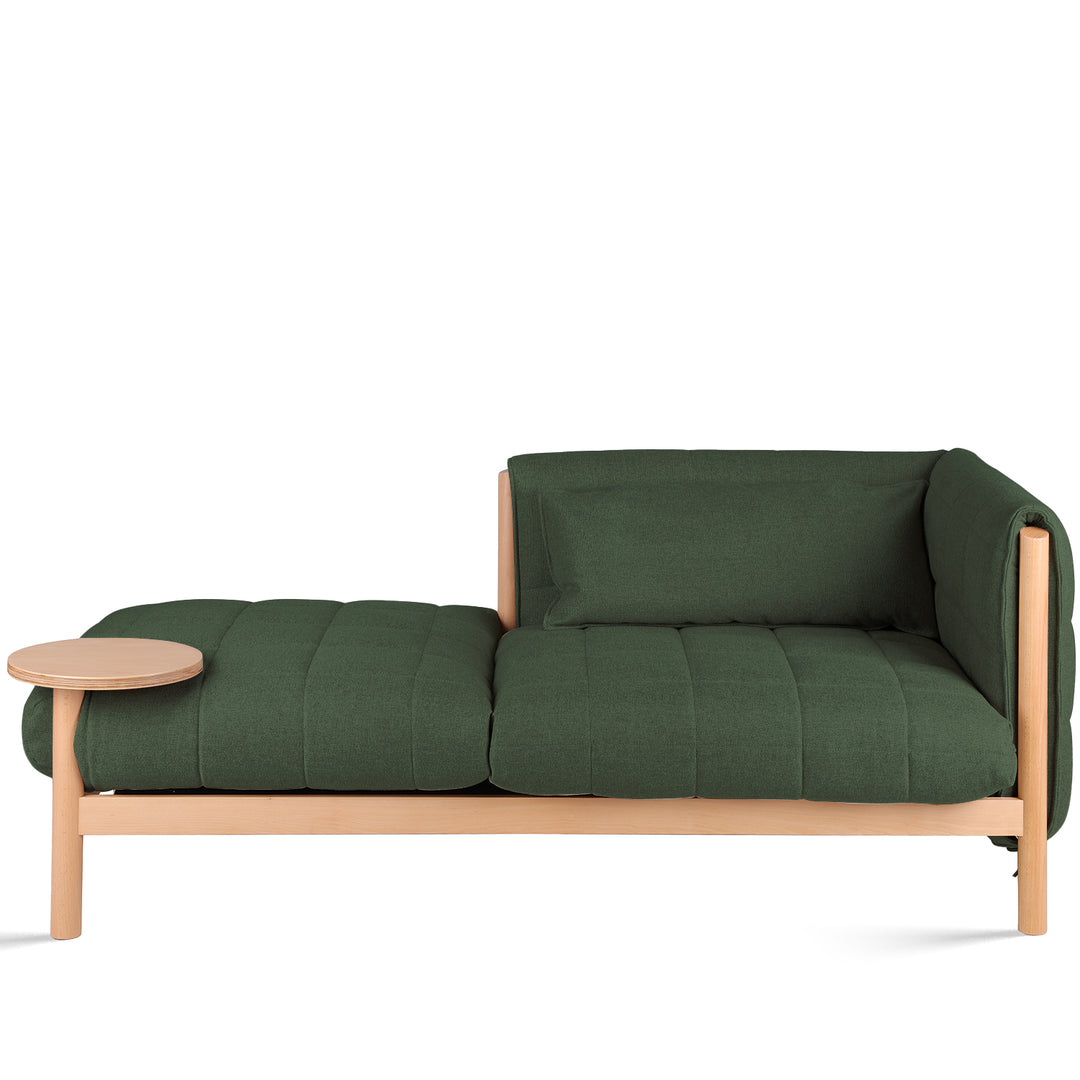 Scandinavian Beech Wood Fabric 2 Seater Sofa HILDA ST