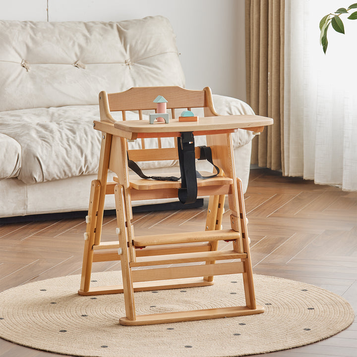 Scandinavian beech wood kids dining chair ayla detail 3.