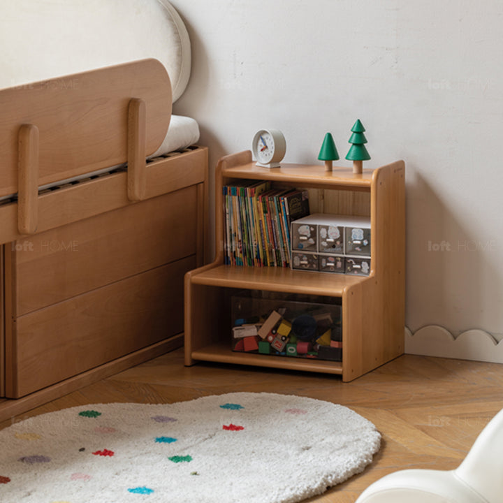 Scandinavian Beech Wood Kids Storage Bed TIDY