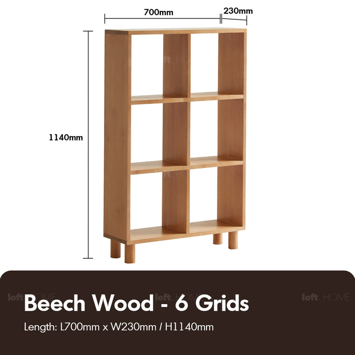 Scandinavian beech wood shelf bookshelf mural color swatches.