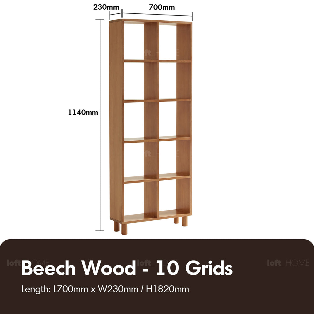 Scandinavian Beech Wood Shelf Bookshelf MURAL