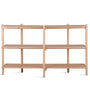 Scandinavian Beech Wood Side Display Shelf HILDA