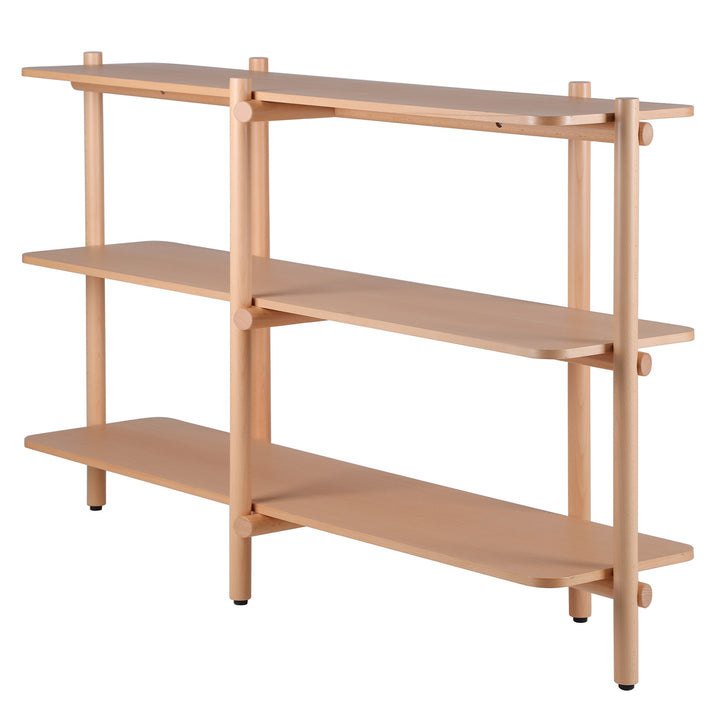 Scandinavian beech wood side shelf hilda environmental situation.