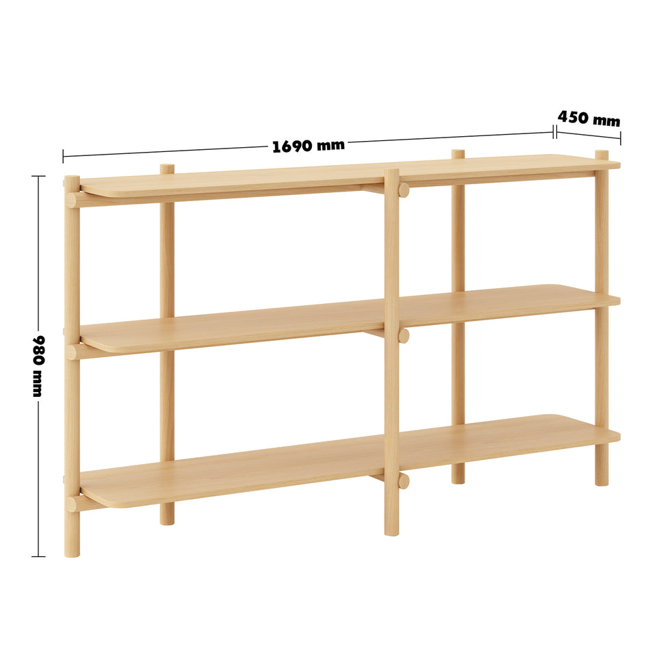 Scandinavian beech wood side display shelf hilda size charts.