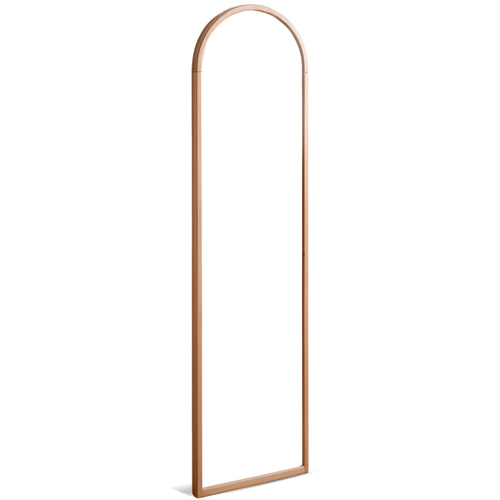 Scandinavian beech wood wall hanging dressing mirror glimmer layered structure.