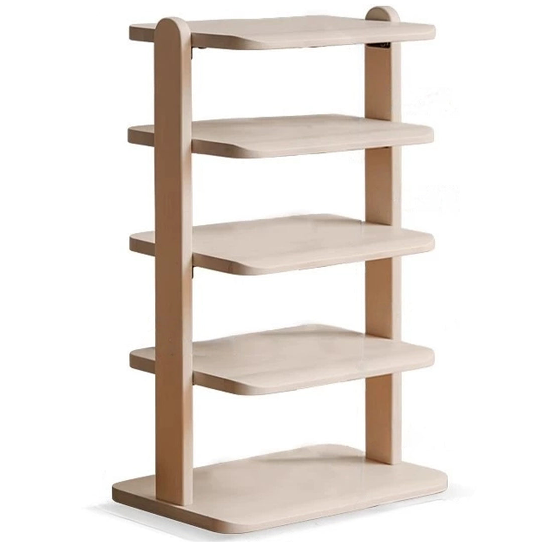 Scandinavian birch wood shoe shelf elka detail 6.