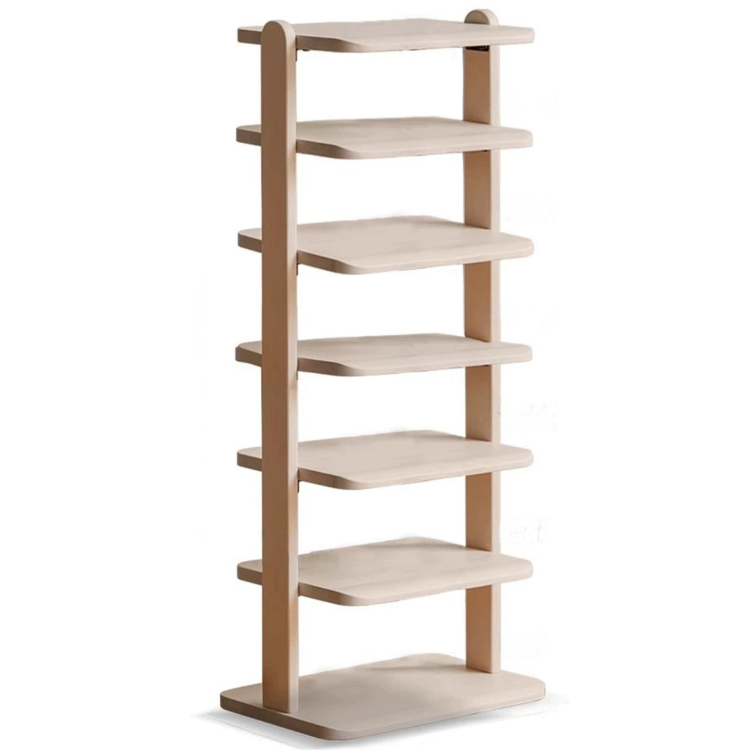 Scandinavian birch wood shoe shelf elka detail 7.