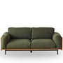 Scandinavian Boucle Fabric 2 Seater Sofa HARVEST