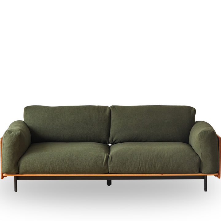 Scandinavian Boucle Fabric 3 Seater Sofa HARVEST