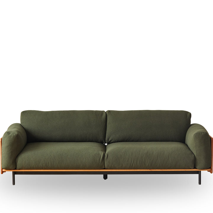 Scandinavian Boucle Fabric 4 Seater Sofa HARVEST