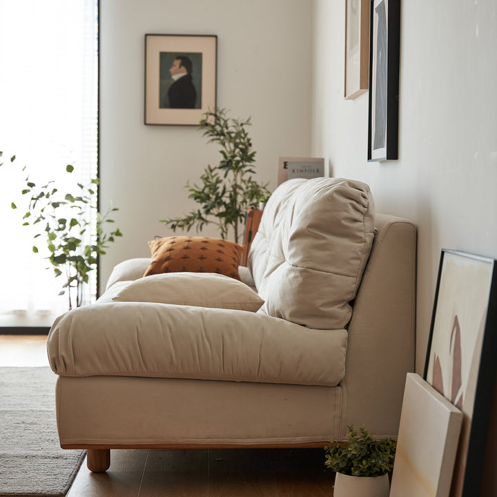 Scandinavian cat scratch resistant fabric 4 seater sofa nimbus conceptual design.