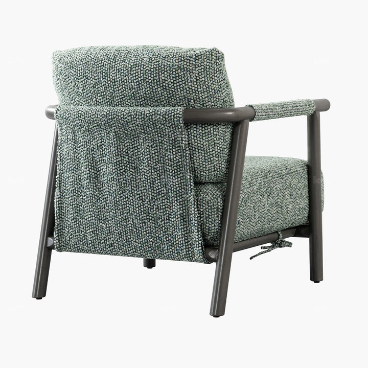 Scandinavian chenille velvet fabric 1 seater sofa sence layered structure.