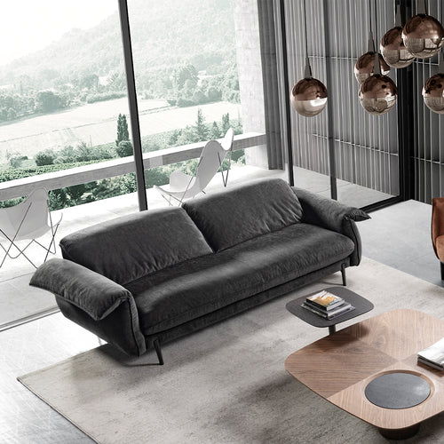 Modern Chenille Velvet Fabric 3 Seater Sofa DUSHEIN Good to Know Preview-1
