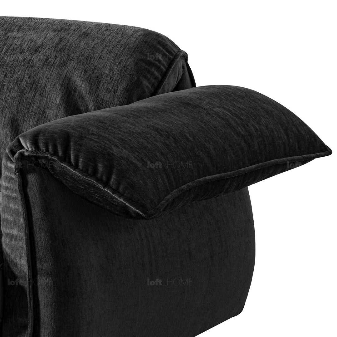 Scandinavian chenille velvet fabric 3.5 seater sofa dushein with context.