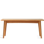 Scandinavian Cherry Wood Dining Bench GREEN