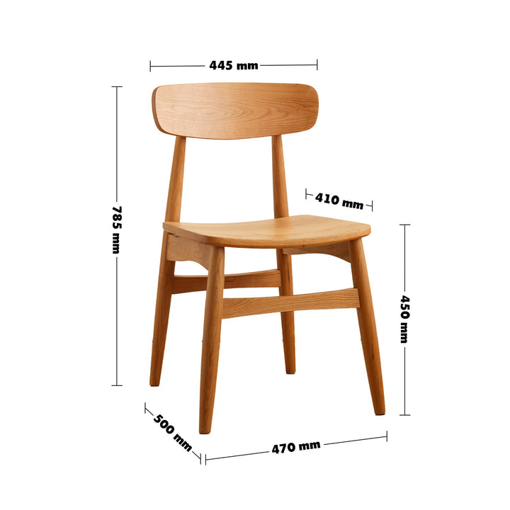 Scandinavian cherry wood dining chair buddy size charts.