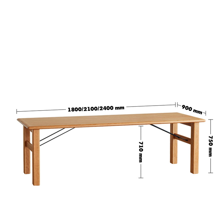 Scandinavian cherry wood dining table haven size charts.