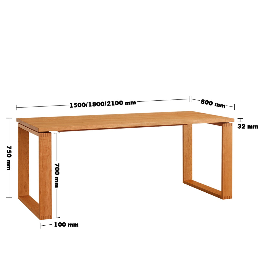 Scandinavian cherry wood dining table kudo size charts.