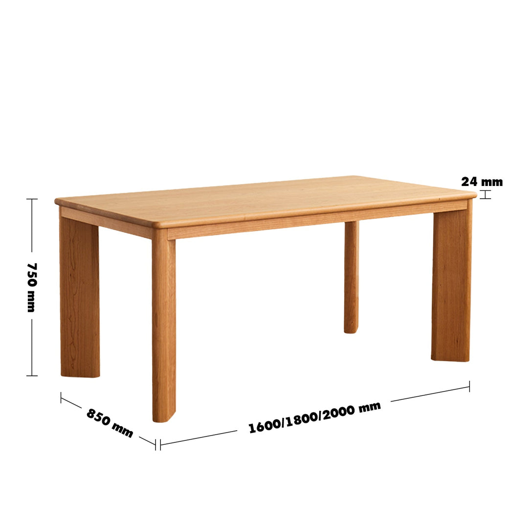 Scandinavian cherry wood dining table rhino size charts.