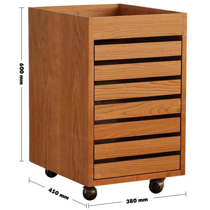 Scandinavian cherry wood drawer cabinet soul size charts.