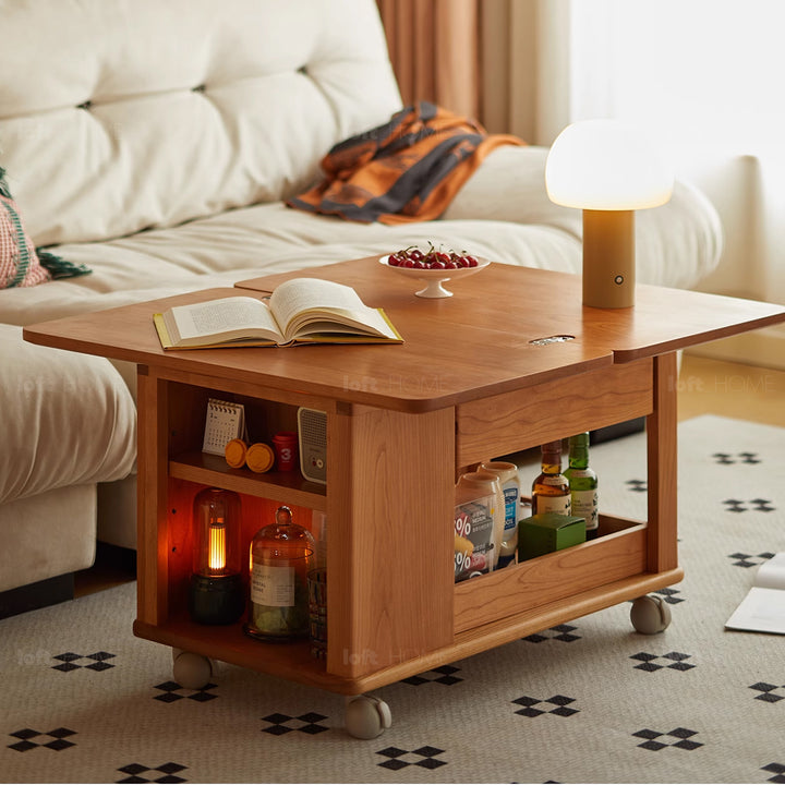 Scandinavian cherry wood extendable coffee table whisroll situational feels.