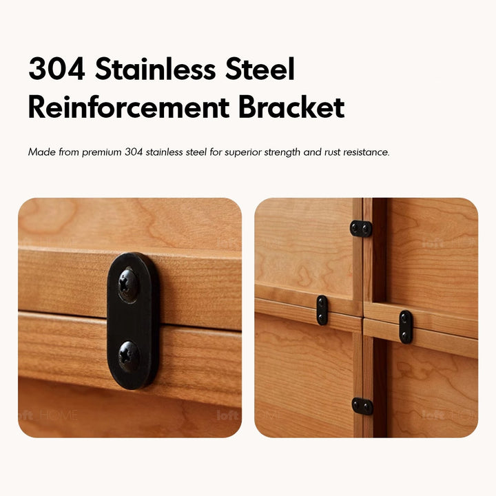 Scandinavian cherry wood modular drawer cabinet vers detail 23.