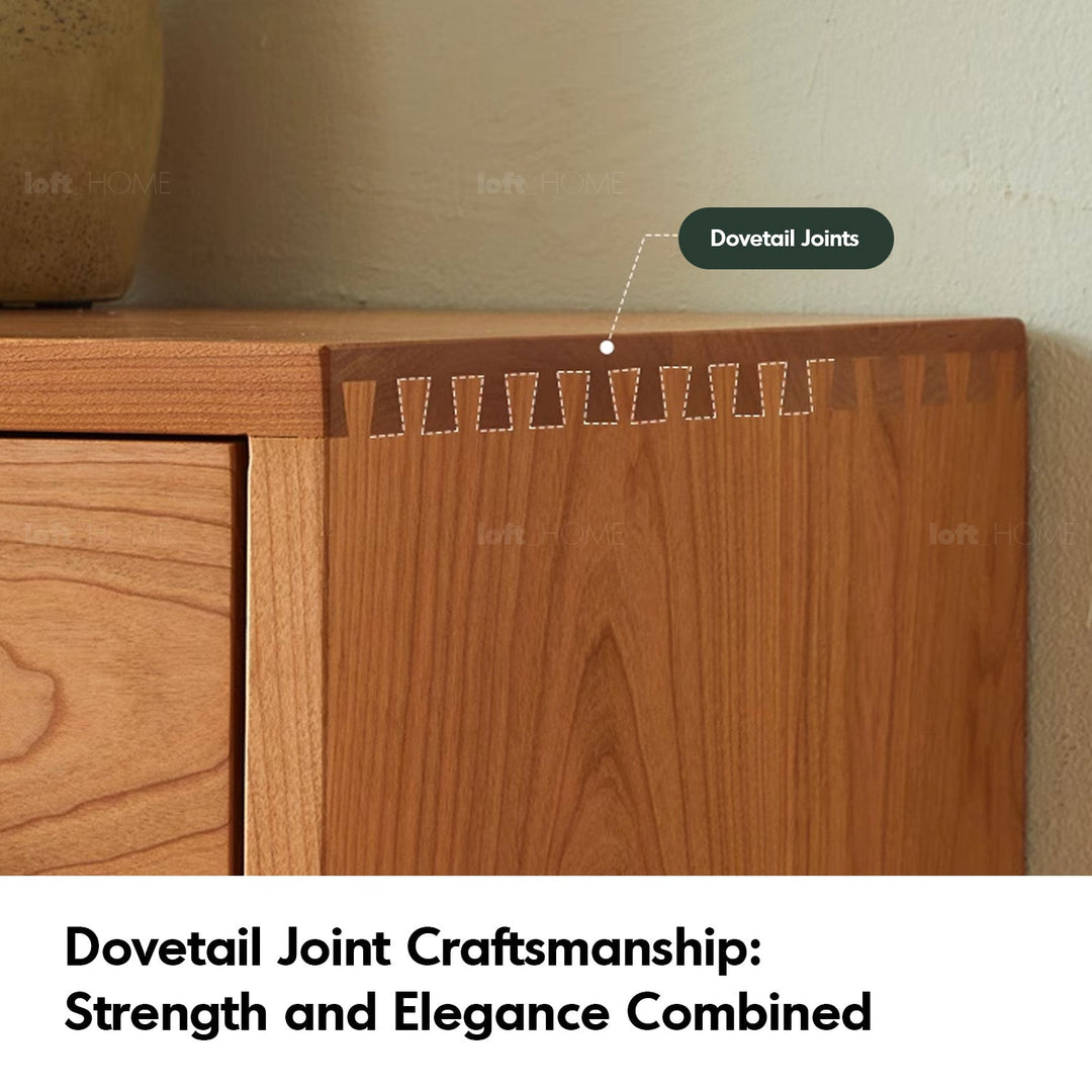 Scandinavian cherry wood modular drawer cabinet vers detail 26.
