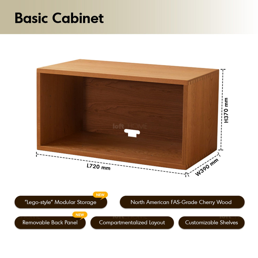 Scandinavian cherry wood modular drawer cabinet vers color swatches.