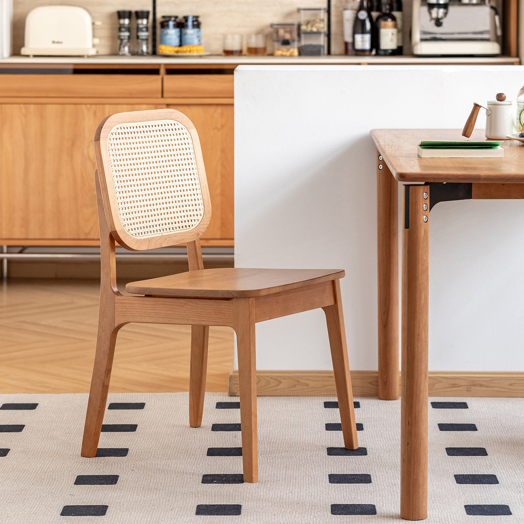 Scandinavian cherry wood rattan dining chair nook size charts.