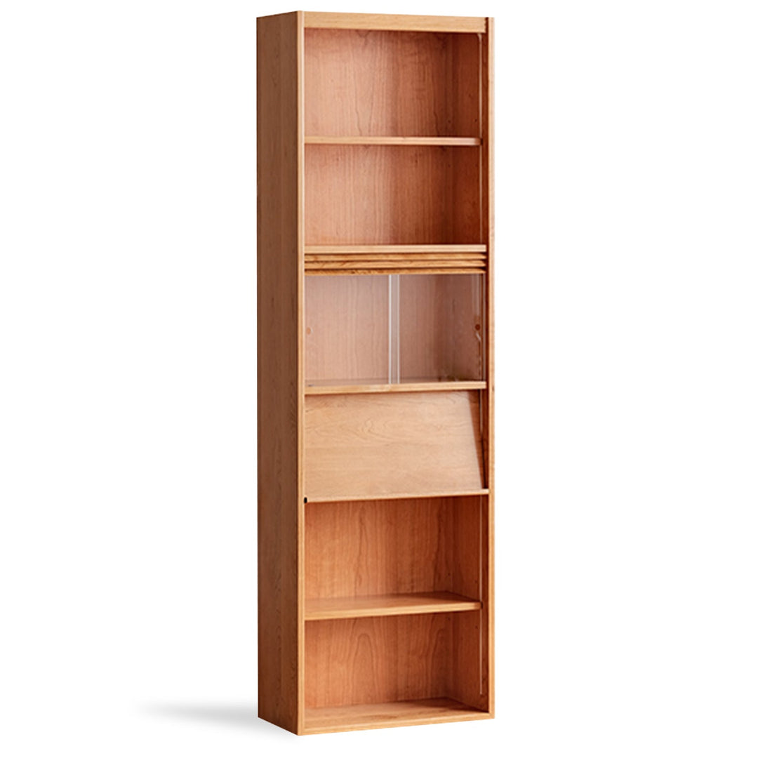 Scandinavian cherry wood shelf bookshelf achiever detail 10.