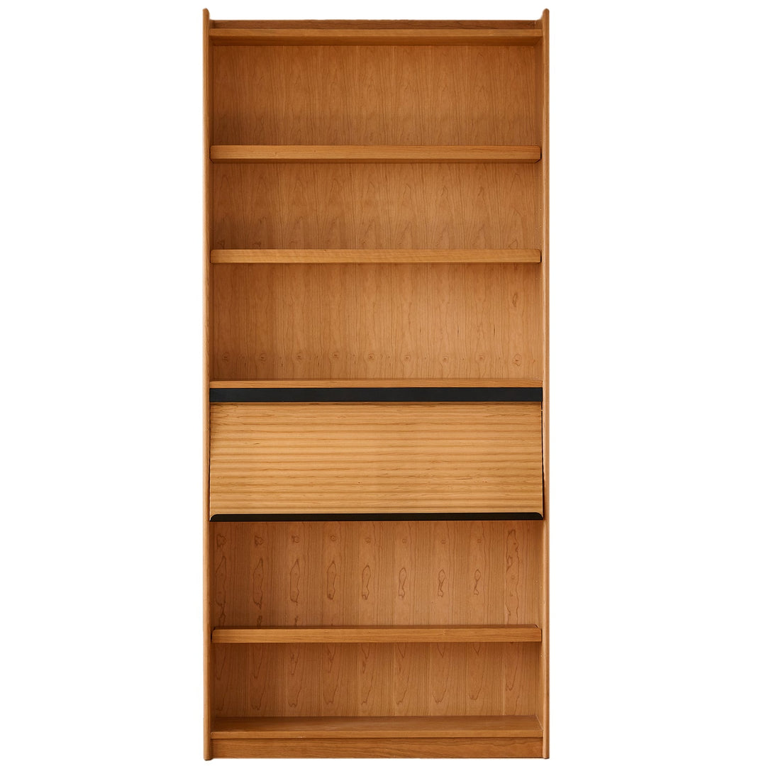 Scandinavian cherry wood shelf bookshelf vers detail 29.