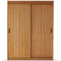 Scandinavian Cherry Wood Sliding Door Wardrobe NAVA
