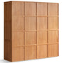 Scandinavian Cherry Wood Swing Door Wardrobe VERA