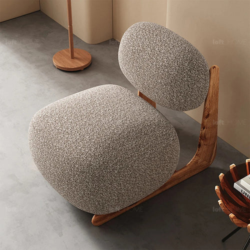 Cream Elm Wood 1 Seater Sofa VISTA Good to Know Preview-1