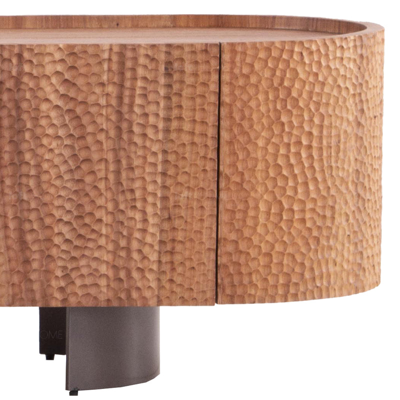 Scandinavian Elm Wood TV Console SAVVY Material Details Chart