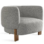 Scandinavian Chenille Velvet Fabric 1 Seater Sofa EMBRACE