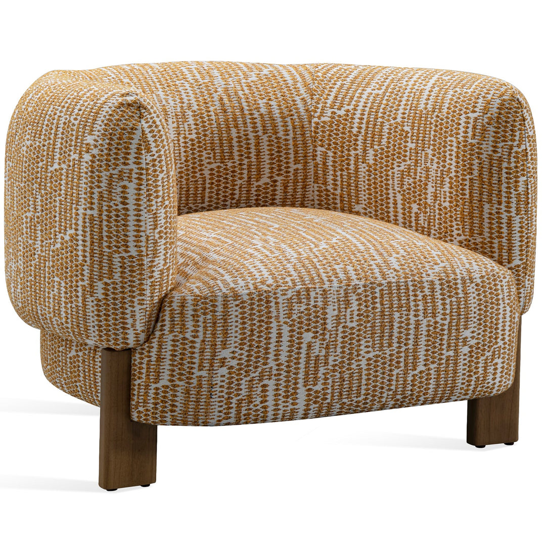Scandinavian chenille velvet fabric 1 seater sofa embrace detail 16.