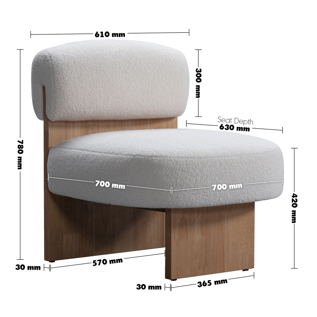 Scandinavian sherpa fabric 1 seater sofa hygge size charts.