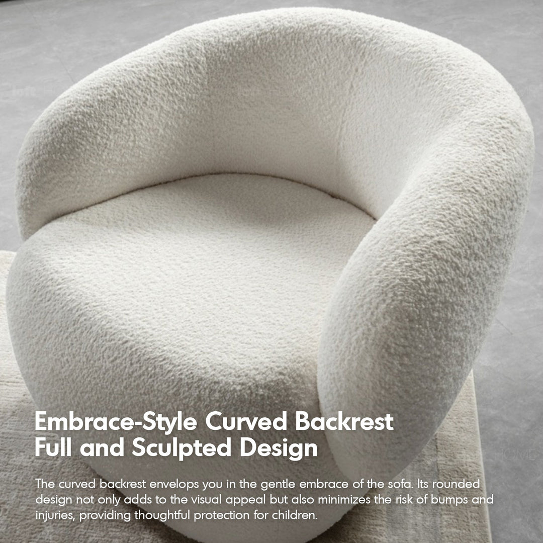 Scandinavian fabric 1 seater sofa oslo in real life style.