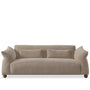 Cream Fabric 3 Seater Sofa FONDUE