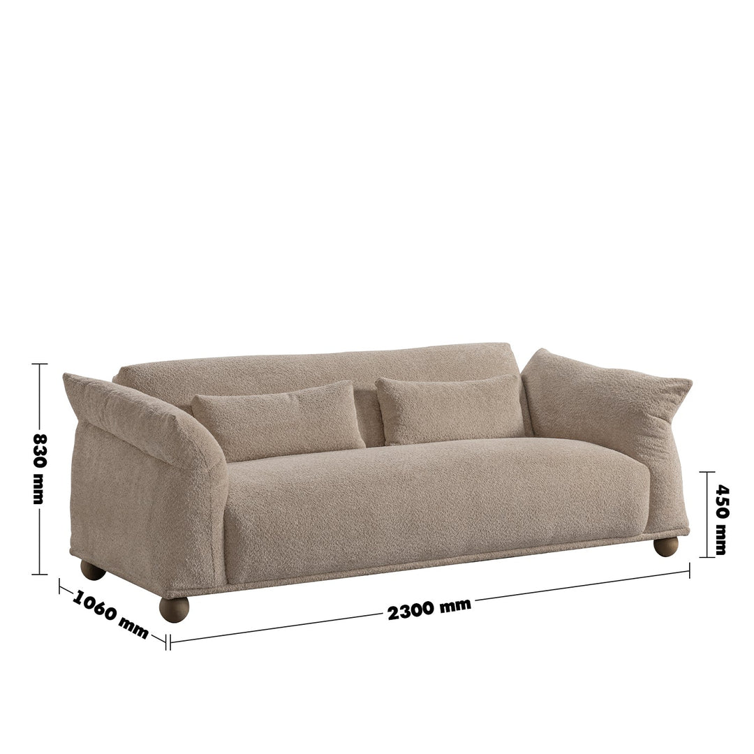 Scandinavian fabric 3 seater sofa fondue size charts.