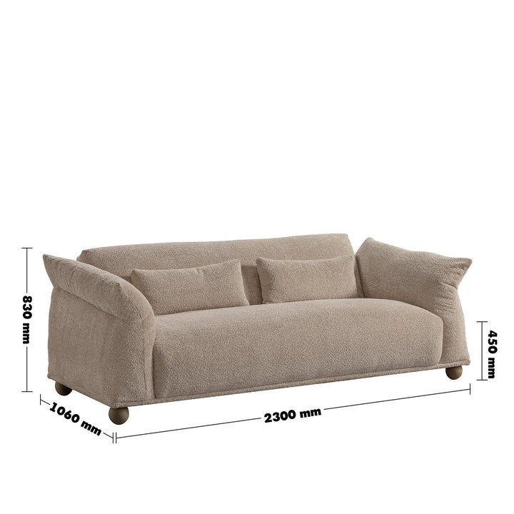 Scandinavian fabric 3 seater sofa fondue size charts.