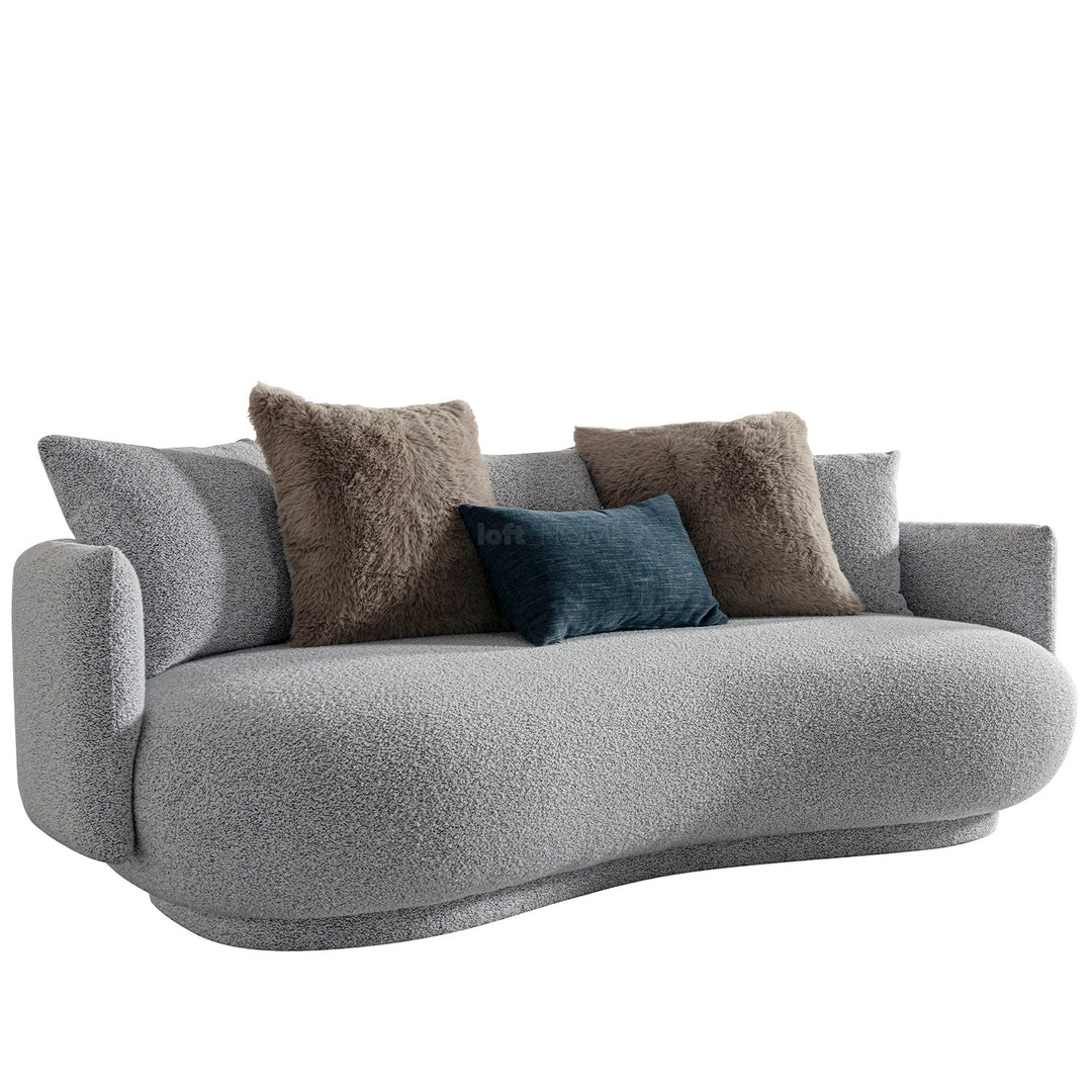Scandinavian fabric 3 seater sofa heritage in still life.